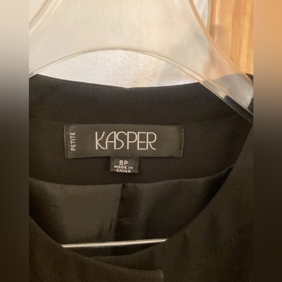 Ladies Black Military-Inspired 2-pc Suit - Kasper - 8P - Picture 4 of 13